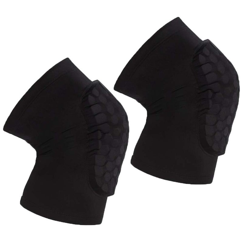 PISIQI Compression Collision Avoidance Knee Sleeve, 2 Sleeves, Black, M - Image 1